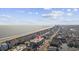 Aerial view showing the building's proximity to the beach and coastline at 4801 N Ocean Blvd. # 3E, North Myrtle Beach, SC 29582