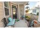 Cozy covered front porch with seating, creating a welcoming entrance to the home at 537 Botany Loop # 537, Murrells Inlet, SC 29576