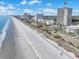 Breathtaking aerial view of a beachfront property along a stunning coastline on a bright, sunny day at 5523 N Ocean Blvd. # 1506, Myrtle Beach, SC 29577