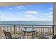 Relax and enjoy the ocean view from this condo's balcony at 5523 N Ocean Blvd. # 1506, Myrtle Beach, SC 29577