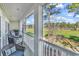 Cozy balcony view overlooking lush golf course for relaxing outdoors at 104 Cypress Point Ct. # 302, Myrtle Beach, SC 29579