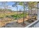 Scenic view of the lush green golf course from property's balcony at 104 Cypress Point Ct. # 302, Myrtle Beach, SC 29579