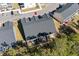 Aerial view of townhomes with fenced patios, well-manicured lawns, and convenient parking at 115 Galil Dr. # B, Myrtle Beach, SC 29579