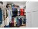 Walk-in closet with ample hanging space for clothes, hats, and shoes for organized storage at 115 Galil Dr. # B, Myrtle Beach, SC 29579