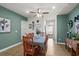 Inviting dining room featuring modern décor and natural light, perfect for gatherings and everyday meals at 115 Galil Dr. # B, Myrtle Beach, SC 29579