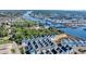 Aerial view of new construction waterfront community at 138 Marblehead Dr., Little River, SC 29566
