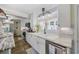 Bright kitchen with a double sink, granite countertops and stainless steel dishwasher at 1420 S Ocean Blvd., North Myrtle Beach, SC 29582