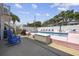 Outdoor pool area with lounge chairs and a clear view at 1420 S Ocean Blvd., North Myrtle Beach, SC 29582