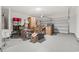 Spacious garage featuring ample storage space for vehicles, tools, and organization of household items at 145 Copper Leaf Dr., Myrtle Beach, SC 29588