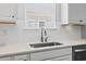 Stainless steel faucet and subway tile backsplash in this bright kitchen at 145 Copper Leaf Dr., Myrtle Beach, SC 29588