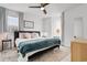 Relaxing main bedroom with a comfortable bed, stylish furnishings, and a soothing color palette at 1500 Cenith Dr. # C-103, North Myrtle Beach, SC 29582