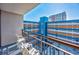 Spacious balcony featuring views of the resort's exterior and nearby buildings at 1501 S Ocean Blvd. # 1406, Myrtle Beach, SC 29577