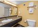 Well-lit bathroom with modern fixtures, granite vanity, and a shower at 1501 S Ocean Blvd. # 1406, Myrtle Beach, SC 29577