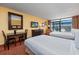 Comfortable bedroom featuring two beds, a dresser, and a TV for your entertainment at 1501 S Ocean Blvd. # 1406, Myrtle Beach, SC 29577