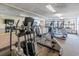 Fitness center featuring treadmills, elliptical machines, and mirrored walls at 1501 S Ocean Blvd. # 1406, Myrtle Beach, SC 29577