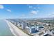 Scenic aerial view of the city's condos, coastline, and vibrant community under a bright, clear sky at 1501 S Ocean Blvd. # 633, Myrtle Beach, SC 29577