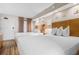 Spacious bedroom with two queen beds, soft lighting and a view of the door at 1501 S Ocean Blvd. # 633, Myrtle Beach, SC 29577