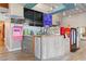 This is a coffee shop and cafe that has marble counters and hanging menu signs at 1501 S Ocean Blvd. # 633, Myrtle Beach, SC 29577