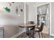 Eat-in kitchen with a round table, chairs, and coastal themed decor at 1501 S Ocean Blvd. # 633, Myrtle Beach, SC 29577