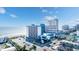Amazing exterior of a multistory condo building including ample parking, a beach view, and other nearby businesses at 1501 S Ocean Blvd. # 633, Myrtle Beach, SC 29577