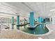 A winding lazy river with lush greenery and shaded seating areas at 1501 S Ocean Blvd. # 633, Myrtle Beach, SC 29577