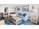 Comfortable sitting area with a sofa, coffee table, and decor accents at 1501 S Ocean Blvd. # 633, Myrtle Beach, SC 29577