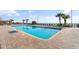 Large outdoor pool with lounge chairs and palm trees at 1501 S Ocean Blvd. # 633, Myrtle Beach, SC 29577