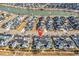 An aerial view showcases the community homes with lake views and manicured landscaping at 1749 Culbertson Ave. # 1749, Myrtle Beach, SC 29577