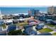 Aerial view showing property location relative to the beach with easy beach access at 206B 56Th Ave. N, North Myrtle Beach, SC 29582