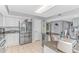 Modern kitchen featuring stainless steel appliances, sleek countertops, and ample cabinet space at 2151 Bridge View Ct. # 1-803, North Myrtle Beach, SC 29582