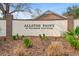 Allston Point at Willbrook Plantation entrance sign with landscaping and brick pillars at 30 Baldwin Loop, Pawleys Island, SC 29585