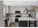 Gourmet kitchen with stainless steel appliances, a center island, and modern cabinetry at 3685 Nichols Hwy., Aynor, SC 29511
