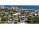 Aerial view of condo complex with beach and other high rises in the background at 405 21St Ave. S # 1-O, North Myrtle Beach, SC 29582