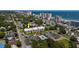 Aerial view of an attractive low rise condo building featuring a swimming pool and convenient parking at 405 21St Ave. S # 1-O, North Myrtle Beach, SC 29582