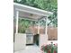 Outdoor grill area featuring a built-in grill and lattice fencing at 413 30Th Ave. N, Myrtle Beach, SC 29577