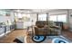 Open-concept living space featuring an inviting living area, seamlessly connected to a modern kitchen for a cohesive living experience at 4222 Pinehurst Dr. # I-9, Little River, SC 29566