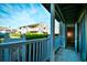 View from the balcony overlooking well-maintained landscaping and nearby buildings at 4717 Cobblestone Ln. # B3, Myrtle Beach, SC 29577
