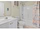 Well-lit bathroom featuring a shower and tub combination at 5077 Capulet Circle, Myrtle Beach, SC 29588