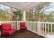 Inviting balcony featuring comfortable seating with a view of the trees at 5825 Catalina Dr. # 531, North Myrtle Beach, SC 29582