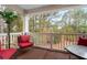 Relaxing balcony with comfortable seating overlooking a scenic wooded area at 5825 Catalina Dr. # 531, North Myrtle Beach, SC 29582