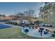 Community grilling area with picnic tables, grills, and a view of the pool at 5825 Catalina Dr. # 531, North Myrtle Beach, SC 29582