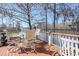 Outdoor dining on a spacious back porch with views of the tranquil waterfront at 5865 Creekside Dr., Myrtle Beach, SC 29588