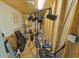 An interior room, perhaps for music, is filled with spotlights and instruments at 5865 Creekside Dr., Myrtle Beach, SC 29588