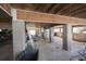 Spacious area under the elevated home, offering a versatile space at 5865 Creekside Dr., Myrtle Beach, SC 29588