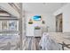This ' bedroom features a TV, bunk beds, and nautical-themed decorations at 6001-N50 S Kings Hwy., Myrtle Beach, SC 29575