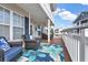 Inviting deck featuring comfortable seating, ideal for relaxing and enjoying outdoor living at 6001-N50 S Kings Hwy., Myrtle Beach, SC 29575