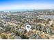 Aerial view of a coastal neighborhood, with this house marked by a pin, near the beach and hotels at 606 5Th Ave. S, North Myrtle Beach, SC 29582