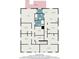 Detailed floor plan showcasing the layout of the home including the bedroom and kitchen at 613 Calhoun Dr., Murrells Inlet, SC 29576