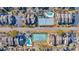 Aerial view featuring tennis courts and community pool within the townhouse complex at 614 15Th Ave. S # 42, Surfside Beach, SC 29575