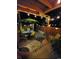 Back patio with furniture and decor featuring an umbrella and string lights for evening relaxation at 614 15Th Ave. S # 42, Surfside Beach, SC 29575